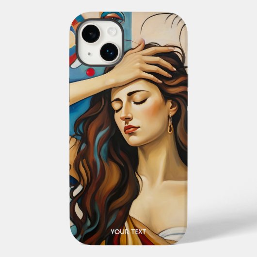 Coques Case-Mate iPhone Imaginaire Cute Girl Cubist Style (Verso)
