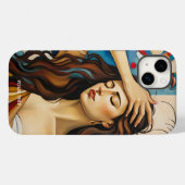 Coques Case-Mate iPhone Imaginaire Cute Girl Cubist Style (Verso (horizontal))
