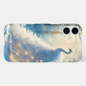 Coques Case-Mate iPhone Imaginaire Cute Neige Blanc Peacock (Verso (horizontal))