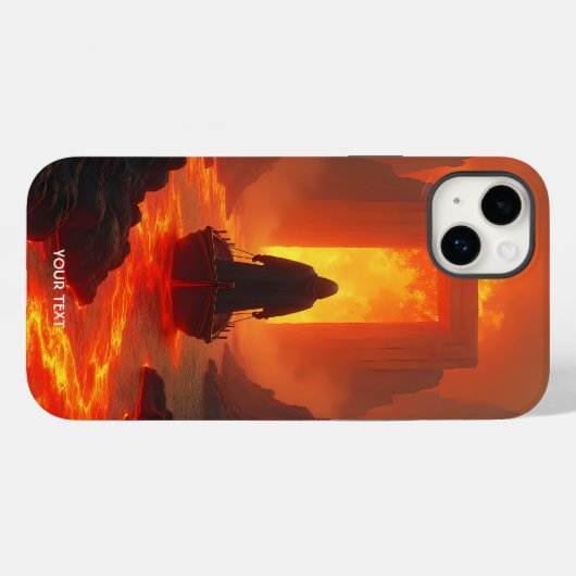 Coques Case-Mate iPhone Imaginaire Cute River Fire Man (Verso (horizontal))