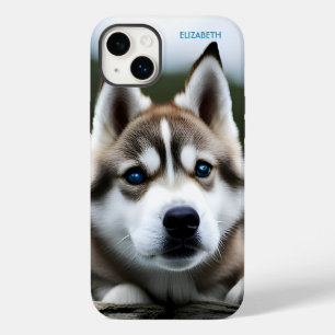Coque Pour iPhone 14 Plus Imaginaire Cute Sibérien Husky, Imaginaire Vintage