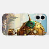 Coques Case-Mate iPhone Imaginaire Cute Steampunk Bird Sky (Verso (horizontal))