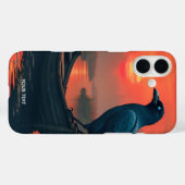 Coques Case-Mate iPhone Imaginaire Cute Sunset Boat Raven (Verso (horizontal))
