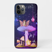 Coques Case-Mate iPhone Imaginaire de champignons Monogramme Fée magique (Dos)