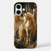 Coques Case-Mate iPhone Imaginaire de Château Floral Pegasus Blanc Angéliq (Verso)