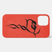 Coques Case-Mate iPhone Imaginaire de serpent rouge créature goth (Verso (horizontal))