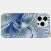 Coques Case-Mate iPhone Imaginaire dynamique tons bleus Abstraits Art frac (Verso (horizontal))