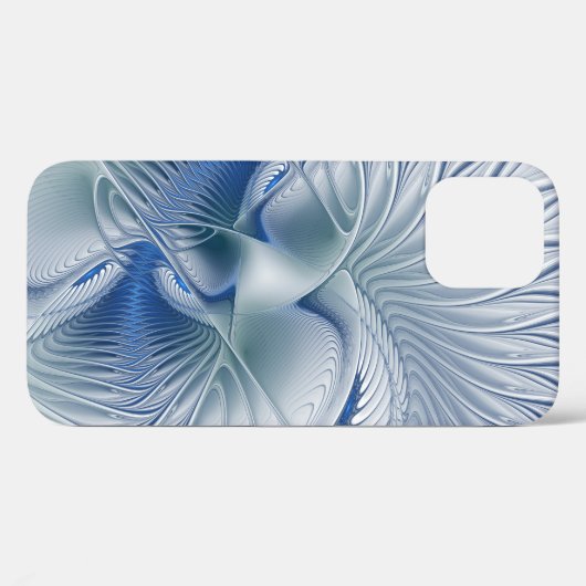 Coques Case-Mate iPhone Imaginaire dynamique tons bleus Abstraits Art frac (Verso (horizontal))