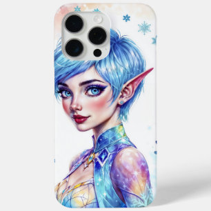Coque iPhone 15 Pro Max Imaginaire elfe de glace hiver magie snowflake art