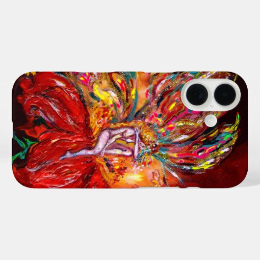 COQUES Case-Mate iPhone IMAGINAIRE FLEURS ROUGES (Verso (horizontal))