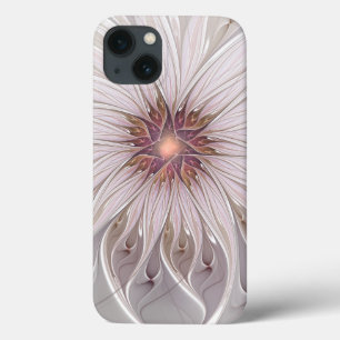 Etui iPhone 13 Imaginaire Floral, Abstraite Fleur Pastel Moderne