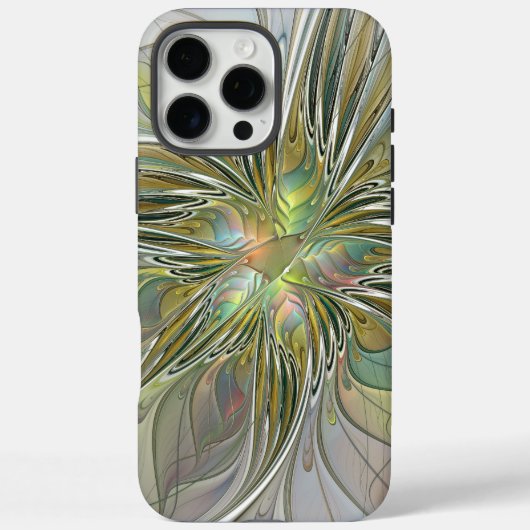 Coques Case-Mate iPhone Imaginaire Floral Fleur Art Fractal Moderne Avec O (Verso)