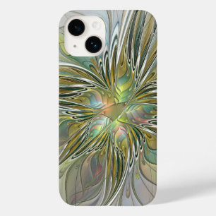 Coque Pour iPhone 14 Imaginaire Floral Fleur Art Fractal Moderne Avec O
