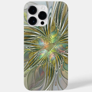Coque Pour Pour iPhone 14 Pro Max Imaginaire Floral Fleur Art Fractal Moderne Avec O