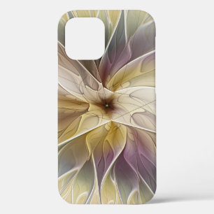 Case-Mate iPhone Case Imaginaire Floral Gold Eggplant Art Fractal Abstra