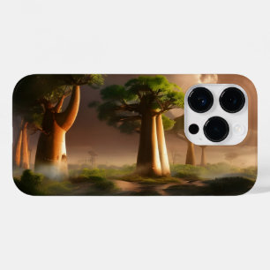 Coque Pour iPhone 14 Pro Imaginaire forestier du baobab à Madagascar