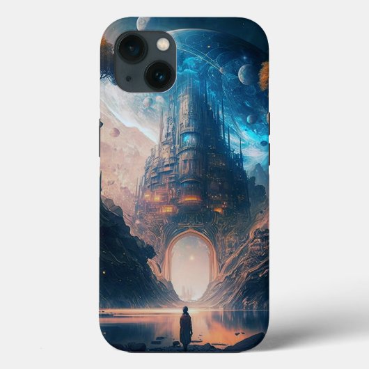 Coques Case-Mate iPhone Imaginaire futuriste Château Paysage Coque-Mate iP (Verso)