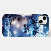 Coques Case-Mate iPhone Imaginaire mignon bébé léopard de neige (Verso (horizontal))