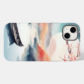 Coques Case-Mate iPhone Imaginaire mignon Sun Sakura Bateau (Verso (horizontal))