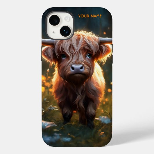 Coques Case-Mate iPhone Imaginaire Mignonne Highland Baby Cow (Verso)