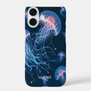 Coques iPhone 16 Imaginaire Mignonne méduse Abstraite sous l'eau