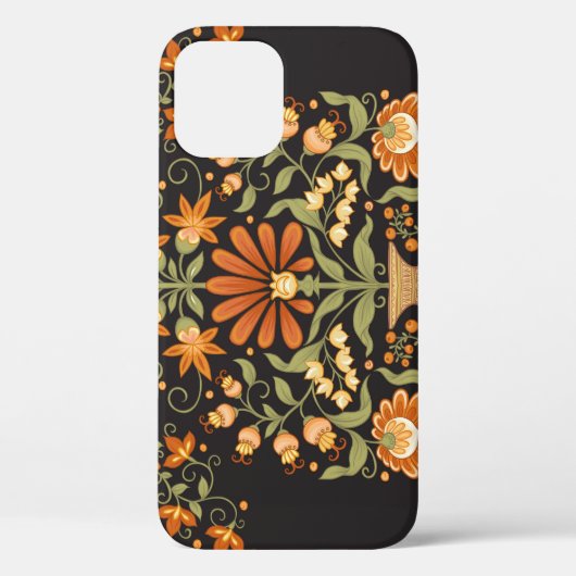 Coques Case-Mate iPhone Imaginaire moghol : Opulence florale rétro (Verso)