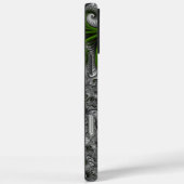 Coques Case-Mate iPhone Imaginaire Monde Vert Et Gris Art Fractal Abstrait (Verso / Droite)