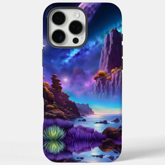 Coques Case-Mate iPhone Imaginaire paysage de lavande (Verso)