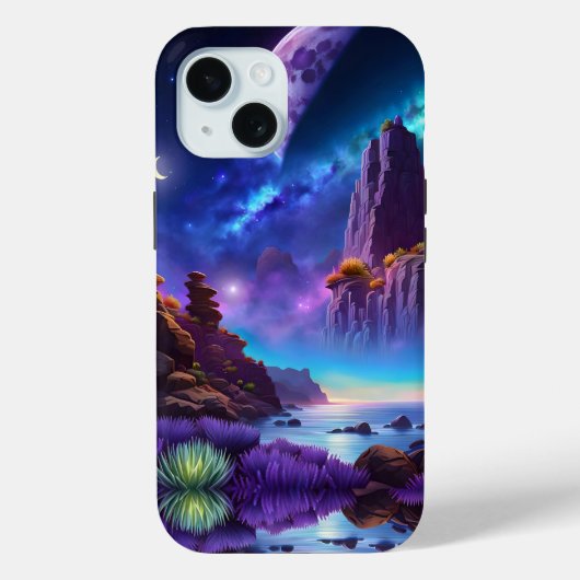 Coques Case-Mate iPhone Imaginaire paysage de lavande (Verso)