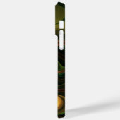 Coques Case-Mate iPhone Imaginaire Plante Abstrait rouille verte Brown fra (Verso / Gauche)