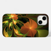 Coques Case-Mate iPhone Imaginaire Plante Abstrait rouille verte Brown fra (Verso (horizontal))