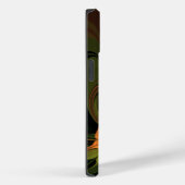 Coques Case-Mate iPhone Imaginaire Plante Abstrait rouille verte Brown fra (Verso / Droite)