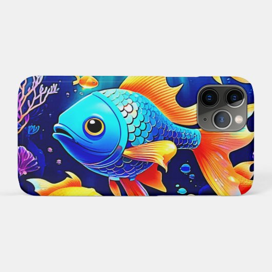 Coques Case-Mate iPhone Imaginaire Poisson Conception de nage (Dos (Horizontal))