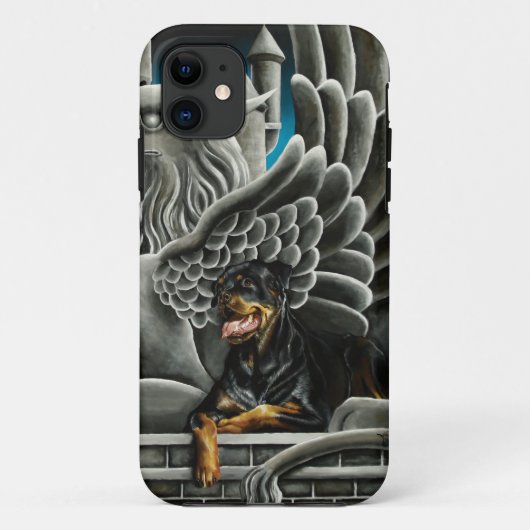 Coques Case-Mate iPhone Imaginaire Rottweiler Chien Gargoyle (Dos)