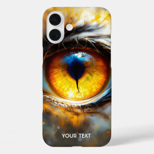 Coques iPhone 16 Plus Imaginaire Tigre mou Oeil orange
