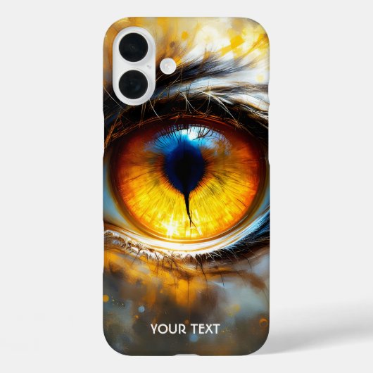 Coques Case-Mate iPhone Imaginaire Tigre mou Oeil orange (Verso)