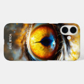 Coques Case-Mate iPhone Imaginaire Tigre mou Oeil orange (Verso (horizontal))