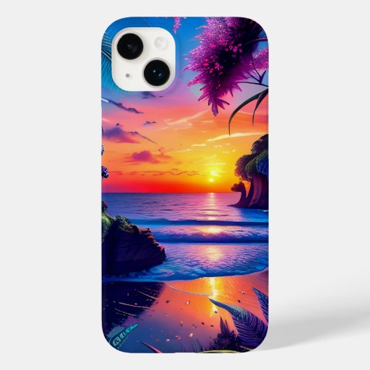 Coques Case-Mate iPhone Imaginaire Tropical Beach Two (Verso)