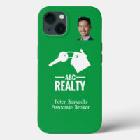 Immobilier de marque verte iPhone 13 Coque-Mate