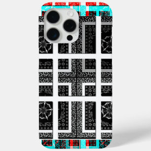 Coque iPhone 15 Pro Max Impression À damiers Motif