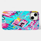 Coques Case-Mate iPhone Impression Abstraite expressive en gras (Verso (horizontal))