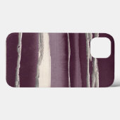 Coques Case-Mate iPhone Impression Abstraite violet Rose argent (Verso (horizontal))