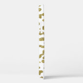 Coques Case-Mate iPhone Impression animal en cheetah léopard blanc paillet (Verso / Droite)