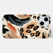 Coques Case-Mate iPhone Impression animalière exotique peinte abstraite lé (Verso (horizontal))