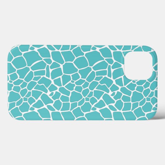 Coques Case-Mate iPhone Impression Aqua Giraffe (Verso (horizontal))