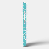 Coques Case-Mate iPhone Impression Aqua Giraffe (Verso / Gauche)
