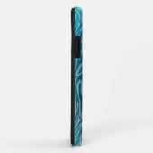 Coques Case-Mate iPhone Impression Aqua Ombre Zebra (Dos/Droite)