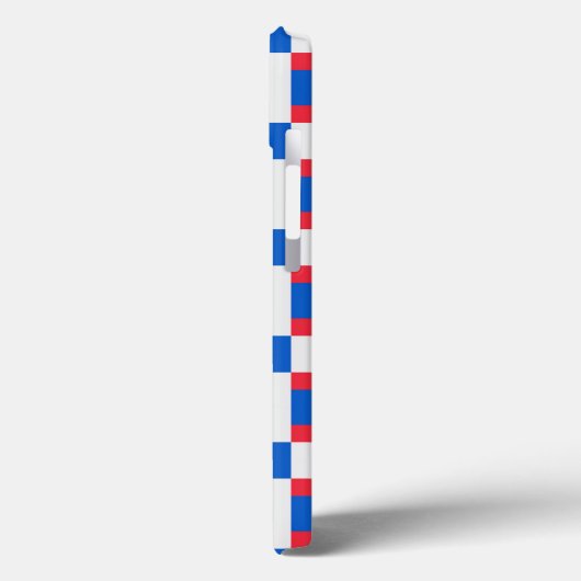 Coques Case-Mate iPhone Impression Blocée Rouge Blanc Et Bleu (Verso / Gauche)