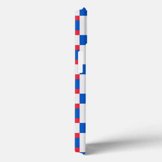 Coques Case-Mate iPhone Impression Blocée Rouge Blanc Et Bleu (Verso / Droite)