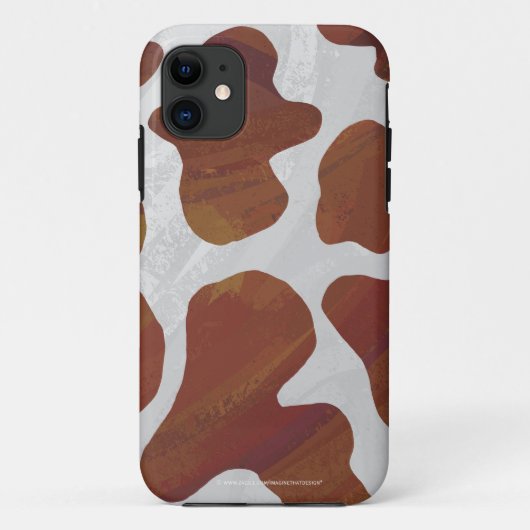Coques Case-Mate iPhone Impression Brown et blanche de vache (Dos)